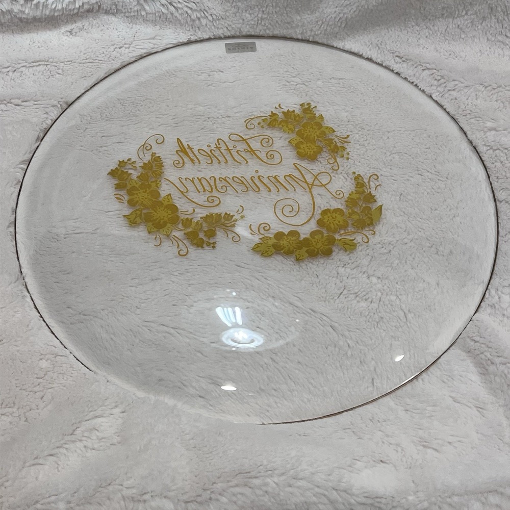 Vtg Viking‎ Brand 50th Anniversary Gold Trimmed Collectors Plate Art Deco 12" EC - Picture 5 of 7